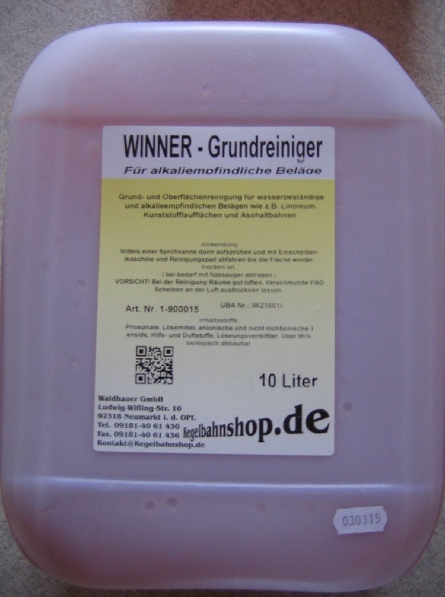 Čistící přípravek na dráhy - WINNER 10 l Čistící přípravek na dráhy - WINNER 10 l