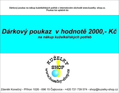 Dárkový poukaz 2000 Kč Dárkový poukaz 2000 Kč